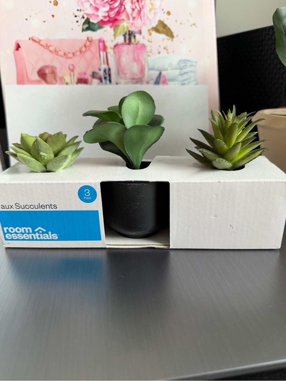 Room Essentials Faux Succulent Trio in Green